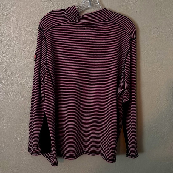 Lauren Ralph Lauren Active Women’s Quarter Zip Pullover, 3X, Pink/Black - Picture 5 of 5